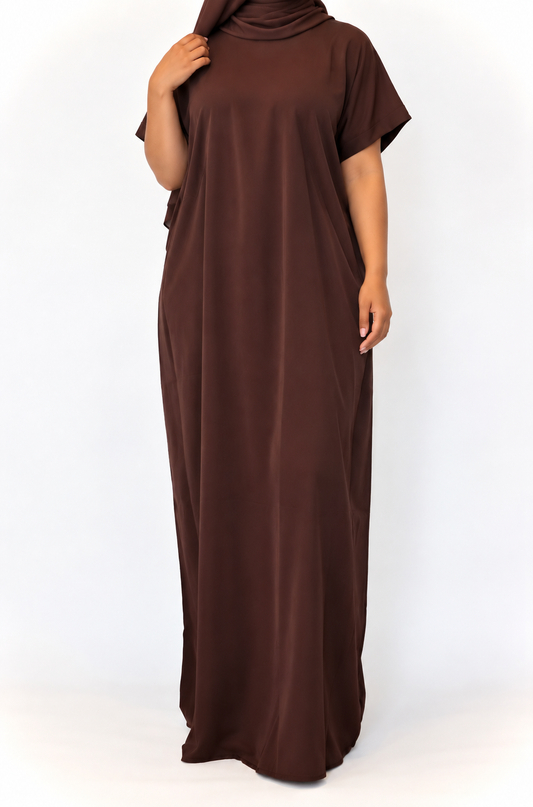 Essential Slip Dress (Brown)