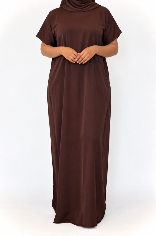 Essential Slip Dress (Brown)