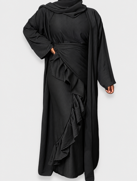 Salwa “BLACK” Abaya Set